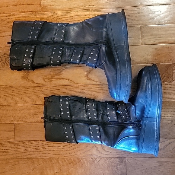 Unlace From ltaly Platform Boots Size 38IT, size 8 USA - Picture 2 of 7